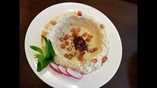 Moutabal lebanese homemade lebanesefood chef recipe [upl. by Ullyot]