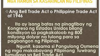 Araling Panlipunan 6 Ang Pilipinas Matapos ang Ikalawang Digmaang Pandaigdig [upl. by Lorrad530]