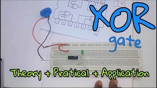 Logic Gates  XOR Gate  Theory  Practical  Application  In Hindi [upl. by Ayar]