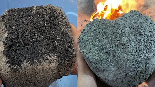 Asmr noiseBreathing in dustConcrete coated with charcoal water amp dry crumblingasmr anxiety relief [upl. by Nylknarf]