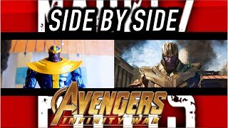 Avengers Infinity War Stop Motion Trailer Side BY Side  Comparacion [upl. by Nail]