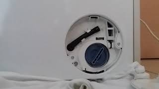 How to  Clean Drain pump filter on Siemens IQ700 washing machine [upl. by Rebmetpes]