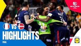 What a CRAZY final  France vs Denmark  Highlights  Mens EHF EURO 2024 [upl. by Aynuat]