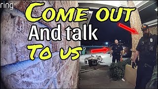 🔴🔵Epic doorbell encounter cops do walk of shame [upl. by Ayotaj922]