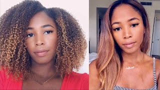 CURLY TO SILKY STRAIGHT HAIR TUTORIAL  SUNKISSEDCURLS [upl. by Nnylirret]