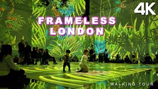 Frameless London Immersive Art Experience Full Tour in 4K  Silent Journey [upl. by Yrakaz649]