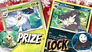 Abomasnow Deck ☃️🎄 Heal Block Control W Alolan Raticate Panic Mask amp Mimikyu PTCGL [upl. by Torosian292]