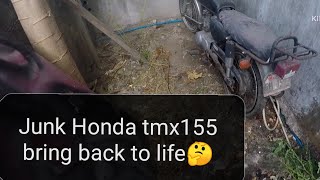 TMX 155 hondamotorcycles restoration timelapse [upl. by Yehc]