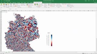 Excel Karte Deutschland Postleitzahlen  Die Analyse mit 5stelligen PLZ [upl. by Hasen]