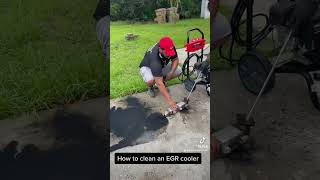 how to clean an EGR cooler egrcooler asmr DIY howtocleananEGRcooler diesel [upl. by Jamieson]