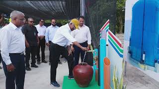 President inaugurates water and sewerage system opens powerhouse and FENAKA Office on H AUligam [upl. by Cathi]