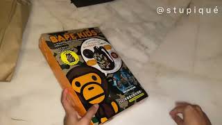 Unboxing Bathing Ape 2022 Spring Summer collection Bape Kids [upl. by Duahsar842]