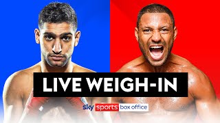 AMIR KHAN VS KELL BROOK  FULL WEIGHIN ⚖️🔥 [upl. by Rexfourd]