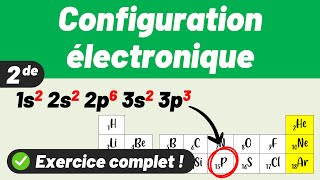 CORTÈGE ÉLECTRONIQUE DUN ATOME 💚 Facile  🙃 Seconde  Chimie [upl. by Valenta919]