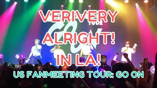 VERIVERY 베리베리 US FANMEETING TOUR GO ON in LA 62324 ALRIGHT [upl. by Nnaeirrac]