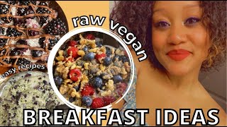 QUICK amp EASY Fully Raw Vegan Breakfasts » 3 Healthy Recipes ♡ [upl. by Neggem]