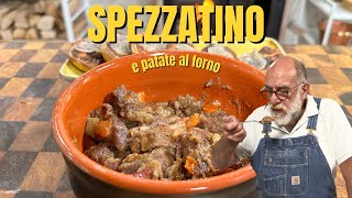 Spezzatino di manzo con patate al burro lardellate  La ricetta di Giorgione [upl. by Aylsworth]