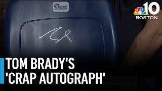 Patriots superfan slams Tom Bradys crap autograph [upl. by Hadden581]