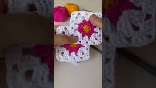 How to Crochet Flower Granny Square Motif  Easy Crochet Baby Blanket Pattern [upl. by Seugram289]