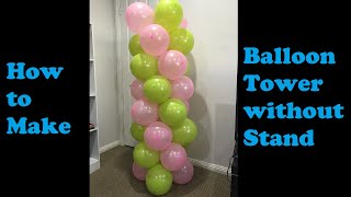 The easiest way to make spiral balloon tower without stand [upl. by Kazim813]