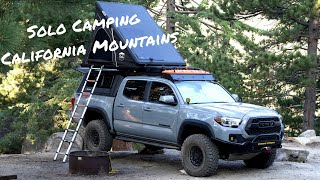 Solo Camping and Overlanding  Toyota Tacoma  Idyllwild California [upl. by Sheaff]