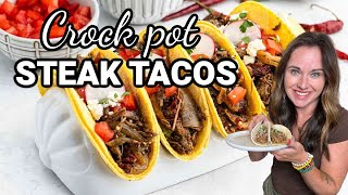 Easy Crock Pot Steak Tacos [upl. by Douglas]