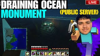 Draining Ocean Monument in Public server  shorts minecraft mojang viralshorts [upl. by Hakvir959]