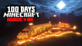 I Survived 100 Days in a Zombie PLANE CRASH in Minecraft Hardcore [upl. by Nierman174]