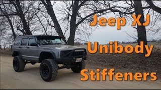 Jeep Cherokee XJ Unibody Frame Stiffeners Install  Front Section [upl. by Srevart]