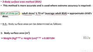 Calculation of infant Dose How to use Nomogram [upl. by Eelyme]