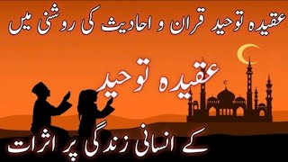 aqeeda toheed ke insani Zindagi per asrat [upl. by Vaenfila99]