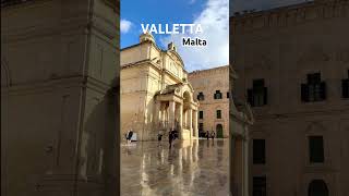 MALTA Beautiful Valletta after rain travel malta valletta shorts [upl. by Enilec]