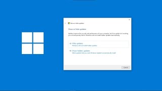 How to show or hide block updates on Windows 10 and 11 using the Microsoft quotWushowhidequot tool [upl. by Stephanus68]