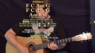 Church Bells Carrie Underwood Guitar Lesson Chord Chart  Capo 6th [upl. by Phail]