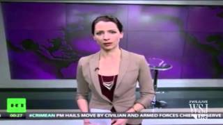 Russian State TV Host Disses Ukraine Incursion  Abby Martin RT America [upl. by Aikel715]