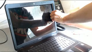 How to replace the screen on a Compaq CQ58 CB16EAABU  CQ58241SA Laptop [upl. by Jacquetta247]