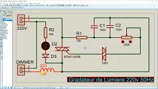 Gradateur De Lumiere 220V 50Hz  40A [upl. by Llesig]