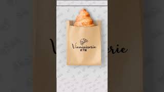 Viennoiserie KTM Logo and Branding fyp design logo brand reels viral nepal india [upl. by Pearline837]