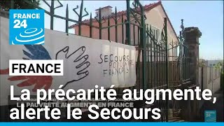 France  la précarité augmente alerte le Secours populaire • FRANCE 24 [upl. by Antonetta]