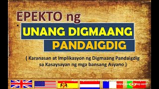 EPEKTO NG UNANG DIGMAANG PANDAIGDIG [upl. by Cicely92]