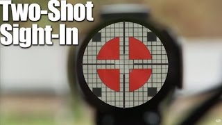 TwoShot SightIn How to Zero a Rifle in Two Shots  Rifle Tip [upl. by Eiramit]