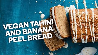 Vegan tahini and banana peel bread [upl. by Marcus822]