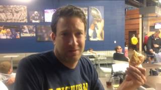 Barstool Final Four Pizza Review  Lucas Oil Stadium Indianapolis Indiana [upl. by Acinoev]