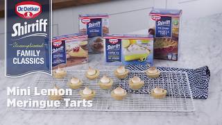 Mini Lemon Meringue Tarts with Dr Oetker Shirrff [upl. by Nauqyt608]