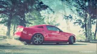 Ford Mustang on 20 Vossen VVSCV7 Concave Wheels  Rims [upl. by Tarryn]