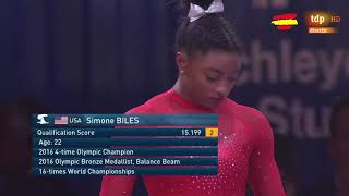 Simone Biles Vault Event Finals 2019 World Championships [upl. by Brunhilde]