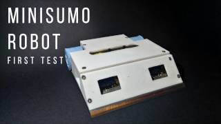 Minisumo robot  first test [upl. by Wei]