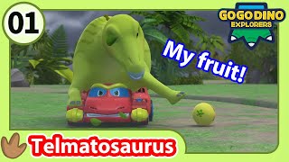 GOGODINO Season 3  EP01 The Greedy Telmatosaurus  Dinosaur  Kids Cartoon  Kids Animation [upl. by Idham]