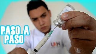 COMO PREPARAR Y DILUIR UN MEDICAMENTO Paso a paso [upl. by Bekha]