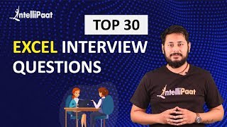 Excel Interview Questions  Excel Job Interview  Intellipaat [upl. by Athenian]